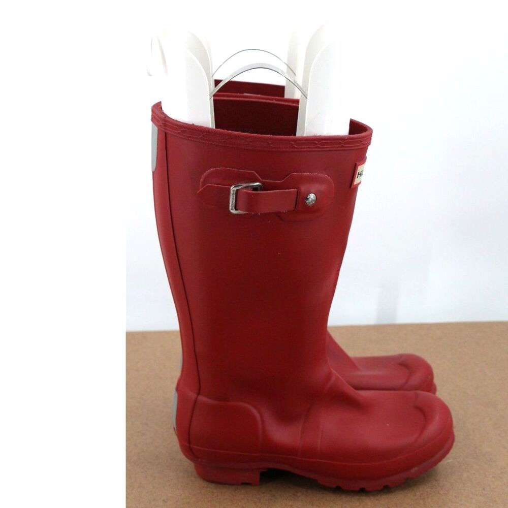 Hunter Kids Rain Boots Size 4 Girls 3 Boys Red